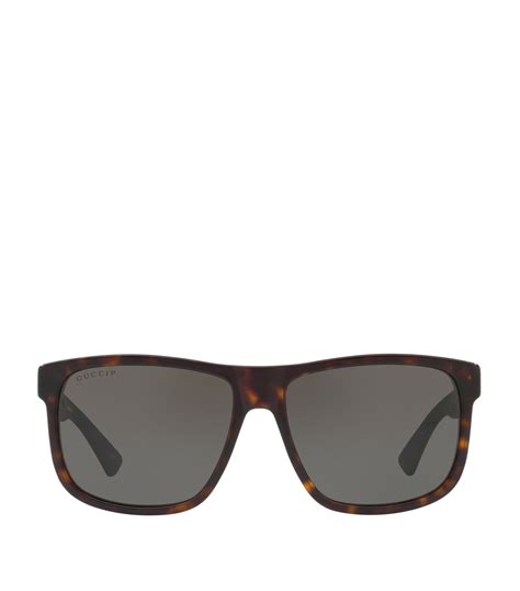 gucci tortoise shell sunglasses|gucci 53mm square sunglasses.